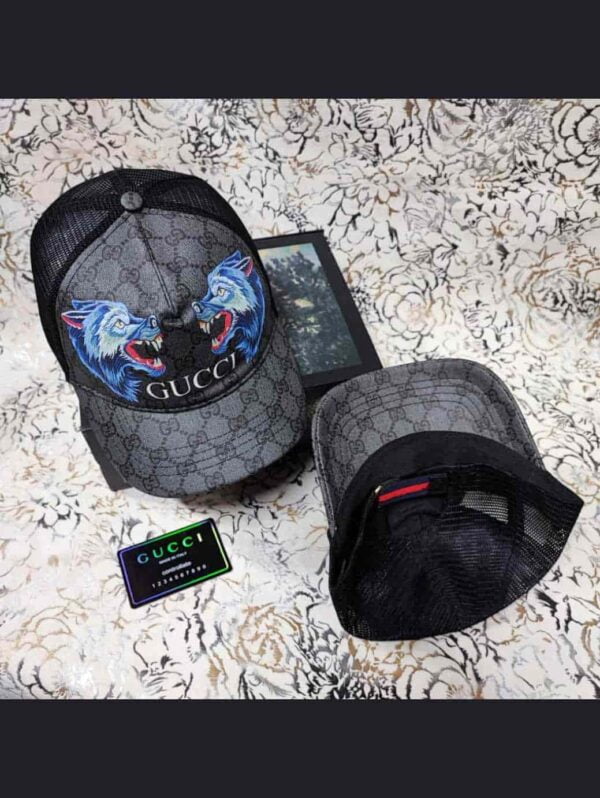 Casquette Suprême GG à imprimé Cartoon loup | Gucci Maroc