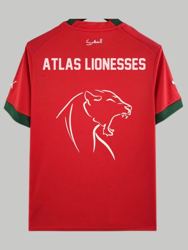 Maillot de L’équipe du maroc de football "Atlas Lionesses" Version 1 | Maillot du maroc Rouge
