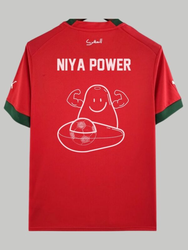 Maillot de L’équipe du maroc de football « Niya Power » | Maillot du maroc Rouge