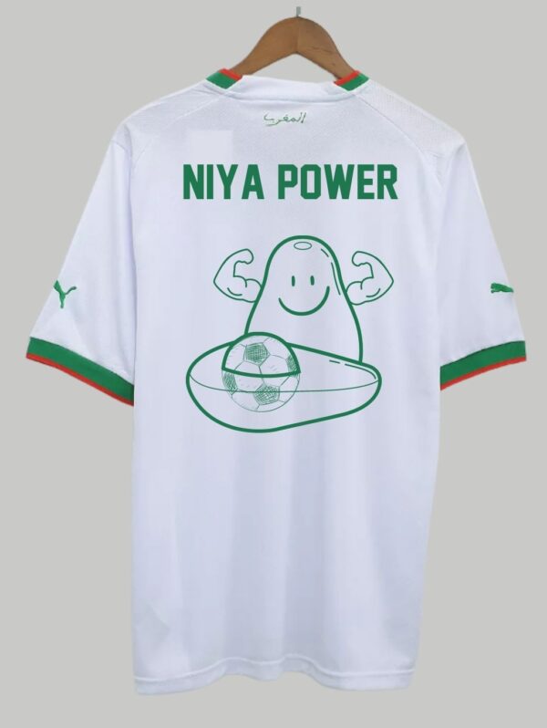 Maillot de L’équipe du maroc de football « Niya Power » | Maillot du maroc Blanc
