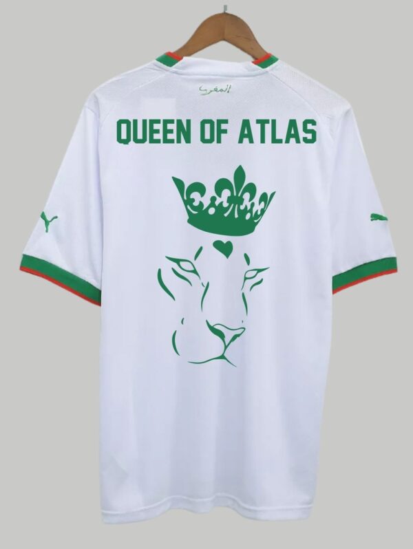 Maillot de L’équipe du Maroc de football "Queen of Atlas" version 3 Blanc