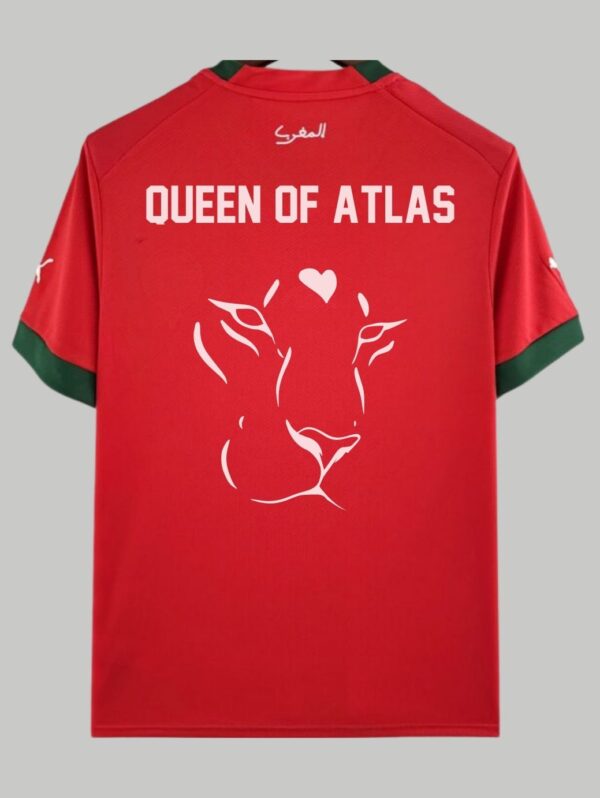 Maillot de L’équipe du maroc de football "Queen of Atlas" version 4 Rouge