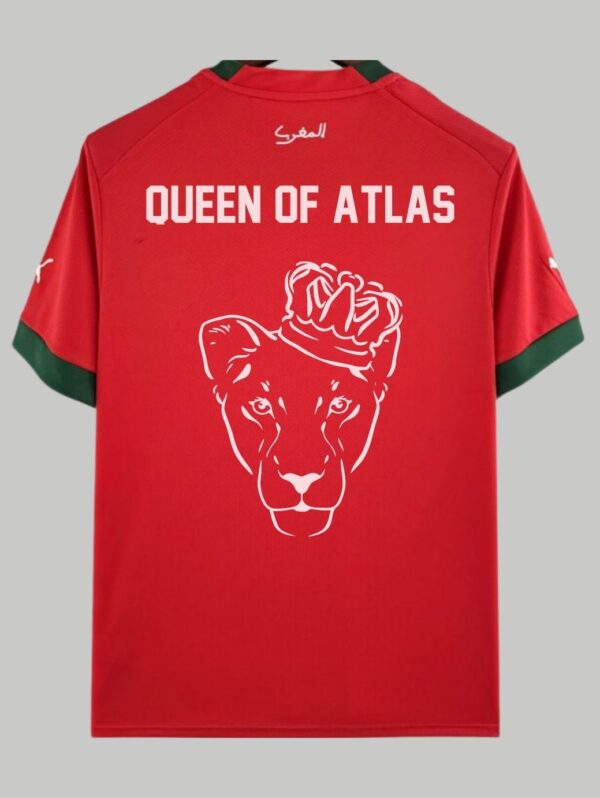 Maillot de L’équipe du maroc de football "Queen of Atlas" version 5 Rouge