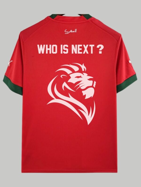 Maillot de L’équipe du maroc de football "Who is Next" version 1 Rouge